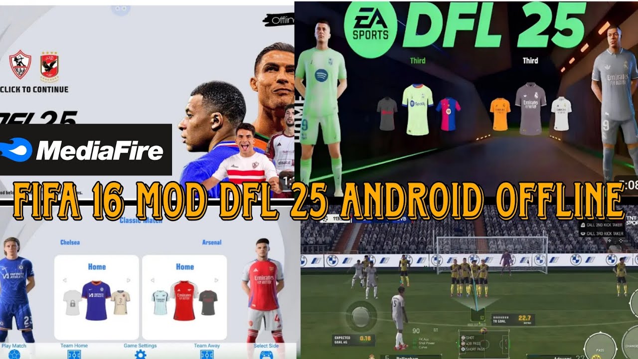 DFL 2025 Mod FIFA 16 Apk OBB DATA Download