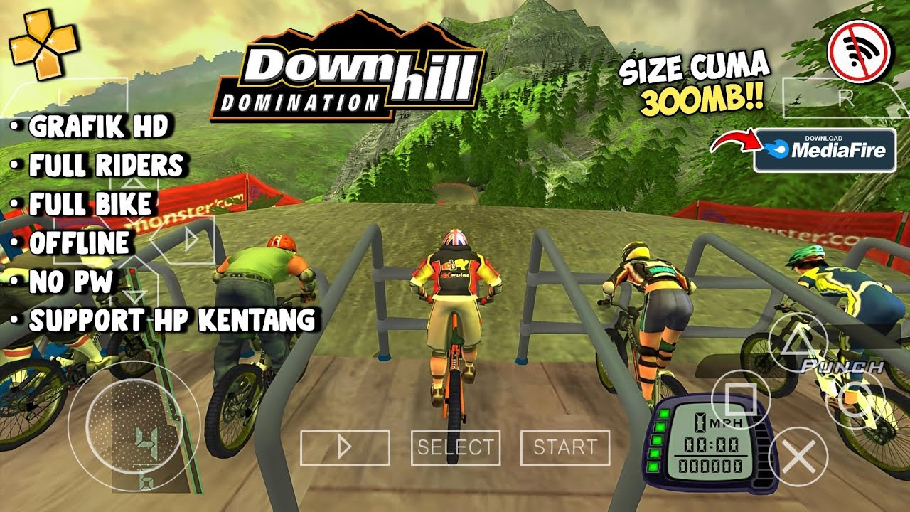 Downhill Domination PPSSPP ISO Zip File Download