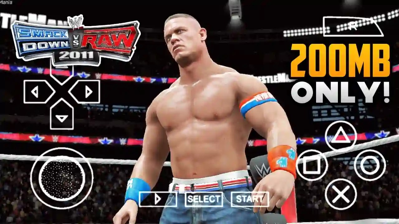 WWE Smackdown VS Raw 2011 PPSSPP ISO - Download Highly Compressed